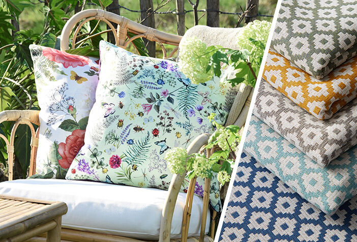 Farbenfrohe Outdoorstoffe
